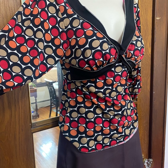 max Studio Ladies blouse puffy half sleeves,  elastic at elbow lengths we - Picture 4 of 5